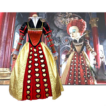 Adult Deluxe Queen of Hearts Costumes, Red Queen Costumes